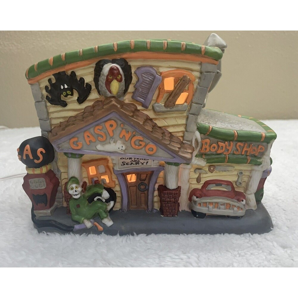 Midwest Of Cannon Falls Creepy Hollow Gasp N Go Mini Auto Shop Halloween*Works**